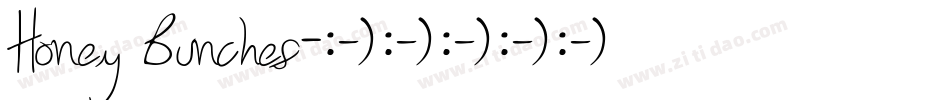 Honey Bunches字体转换